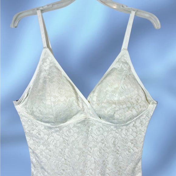 New Brabic White Lace Tummy Control Shaper Bodysuit / 2XL - Picture 3 of 12